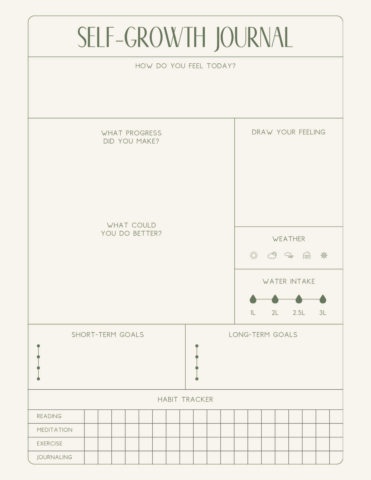 12 Month Cute Digital Planner