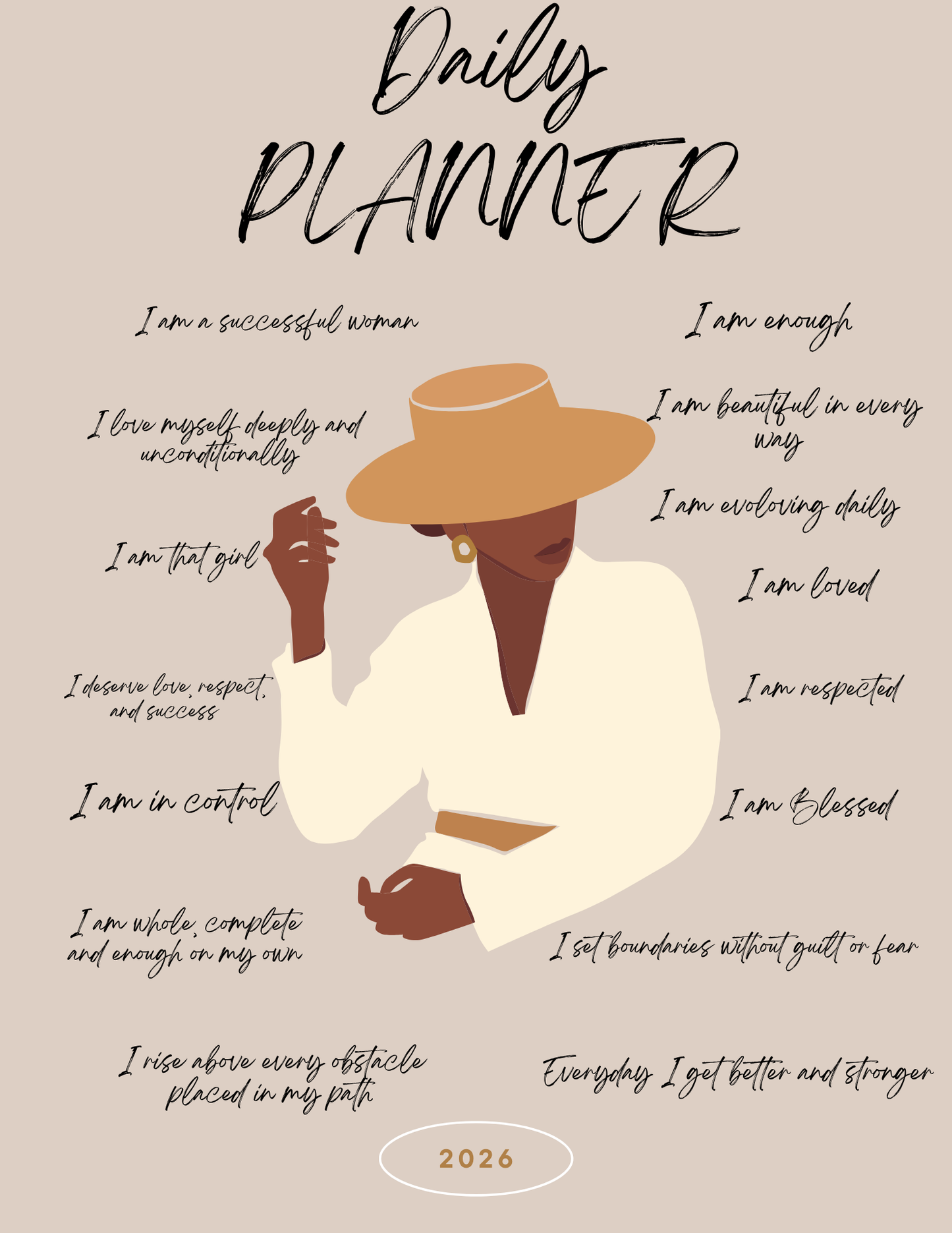 12 Month Cute Digital Planner